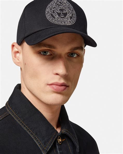 versace black cap|Versace caps for men.